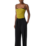 Body donna in jersey stretch con drappeggi