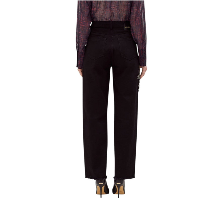 Jeans donna con applicazioni
