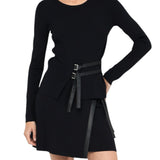 Maglia donna con fibbie