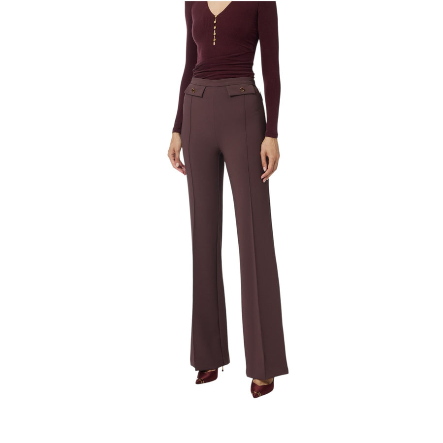 Pantaloni donna in doppio crêpe