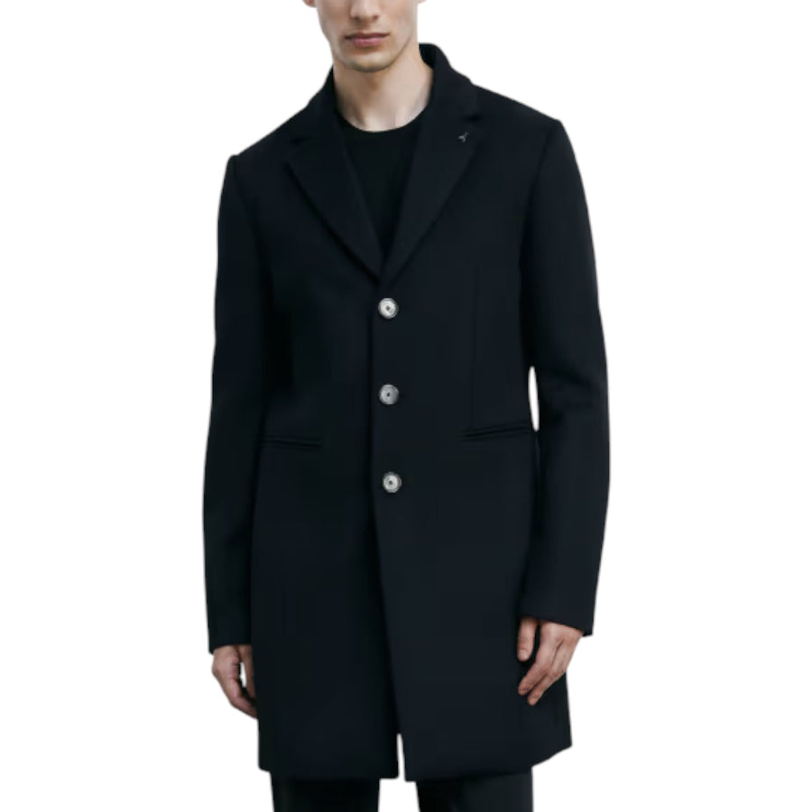 Cappotto uomo foderato in misto lana