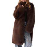 Cappotto donna in pelliccia sintetica