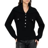 Maglia donna con maxi collo