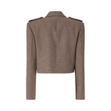 Giacca cropped con alamari
