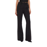 Pantaloni donna flare in cady