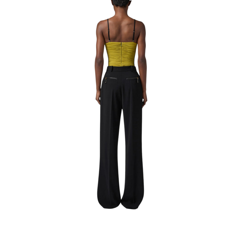 Body donna in jersey stretch con drappeggi