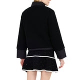 Giacca donna in nylon trapuntato e maglia