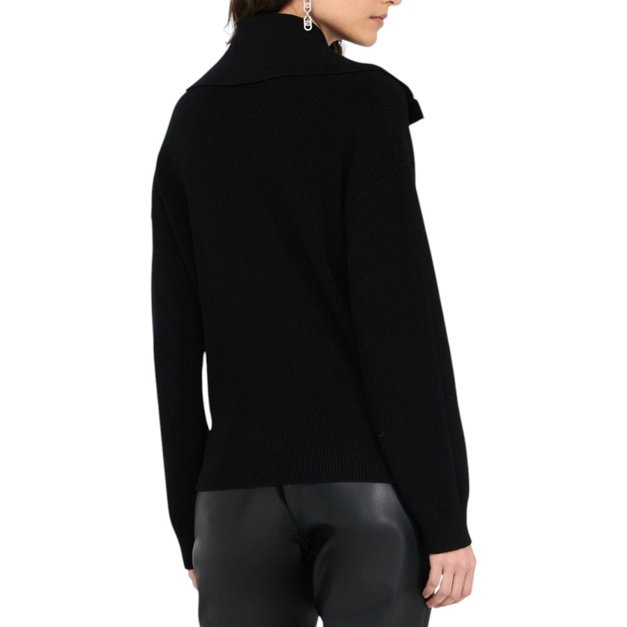Maglia donna con maxi collo