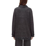 Giacca donna in maglia mouliné