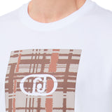 T-shirt uomo con stampa e logo Liu Jo
