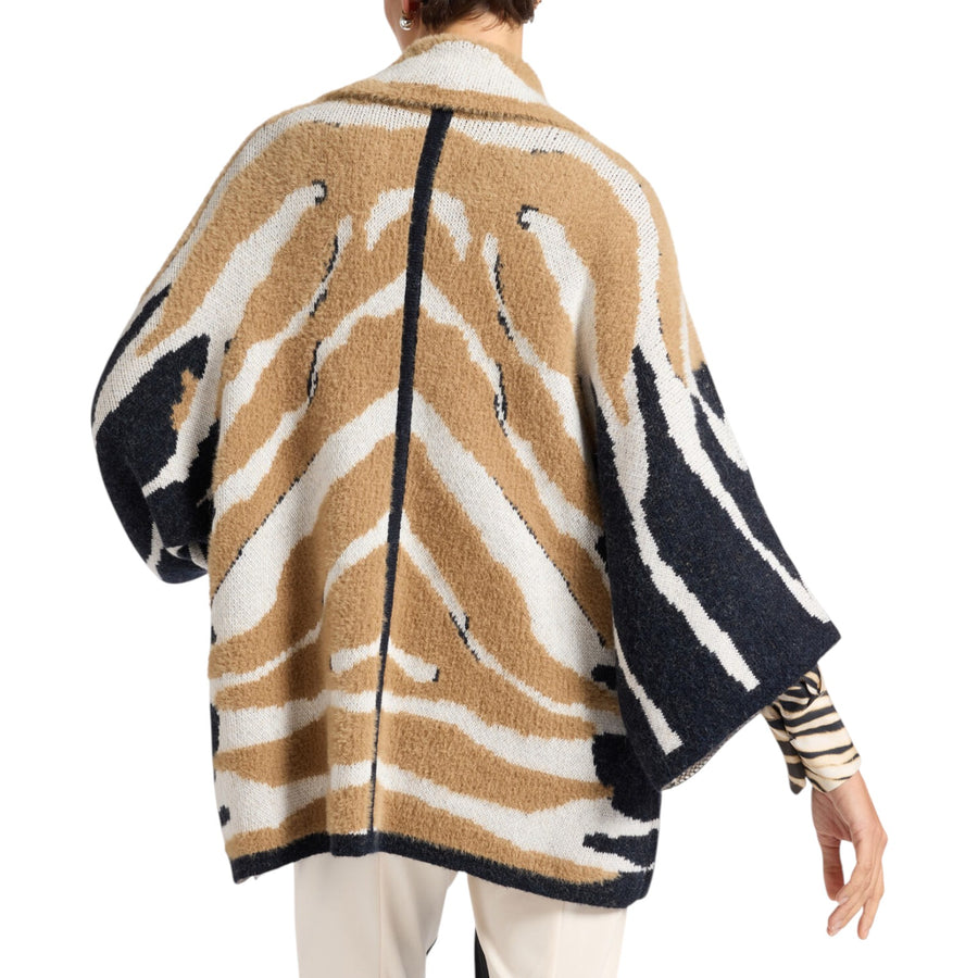 Maglia donna over animalier