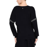 Maglia donna con applicazioni gioiello