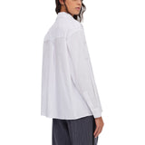 Camicia donna in cotone con strass