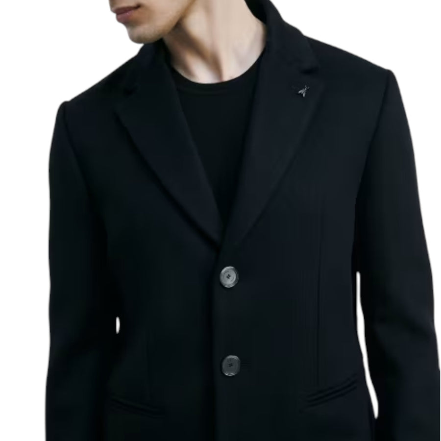 Cappotto uomo foderato in misto lana