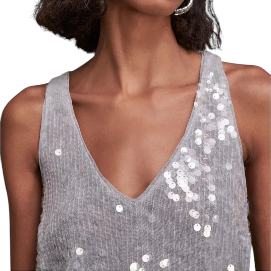 Top donna in paillettes