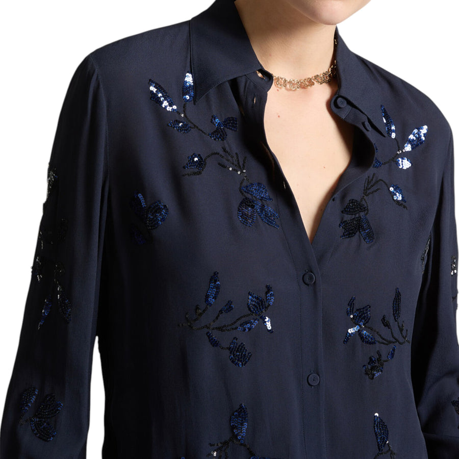 Camicia donna elegante ricamata