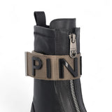 Stivali donna platform con logo lettering PINKO