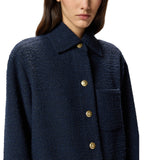 Giacca donna oversize in tweed fantasia