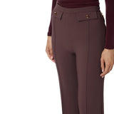 Pantaloni donna in doppio crêpe