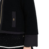 Giacca donna in nylon trapuntato e maglia