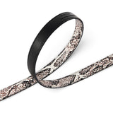 Cintura donna con stampa pitone e fibbia Love Birds 2 cm