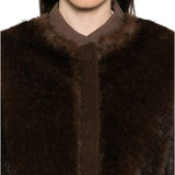 Bomber donna con bordo a coste