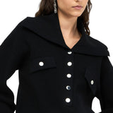 Maglia donna con maxi collo