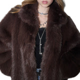 Cappotto donna in pelliccia sintetica