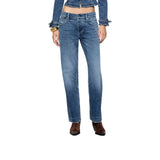 Jeans donna donna cropped a vita bassa