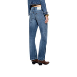 Jeans donna donna cropped a vita bassa