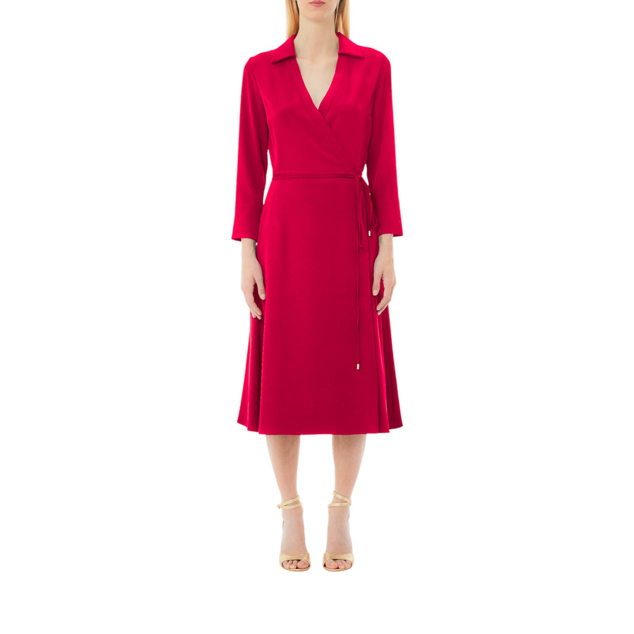 Abito donna in twill con cintura