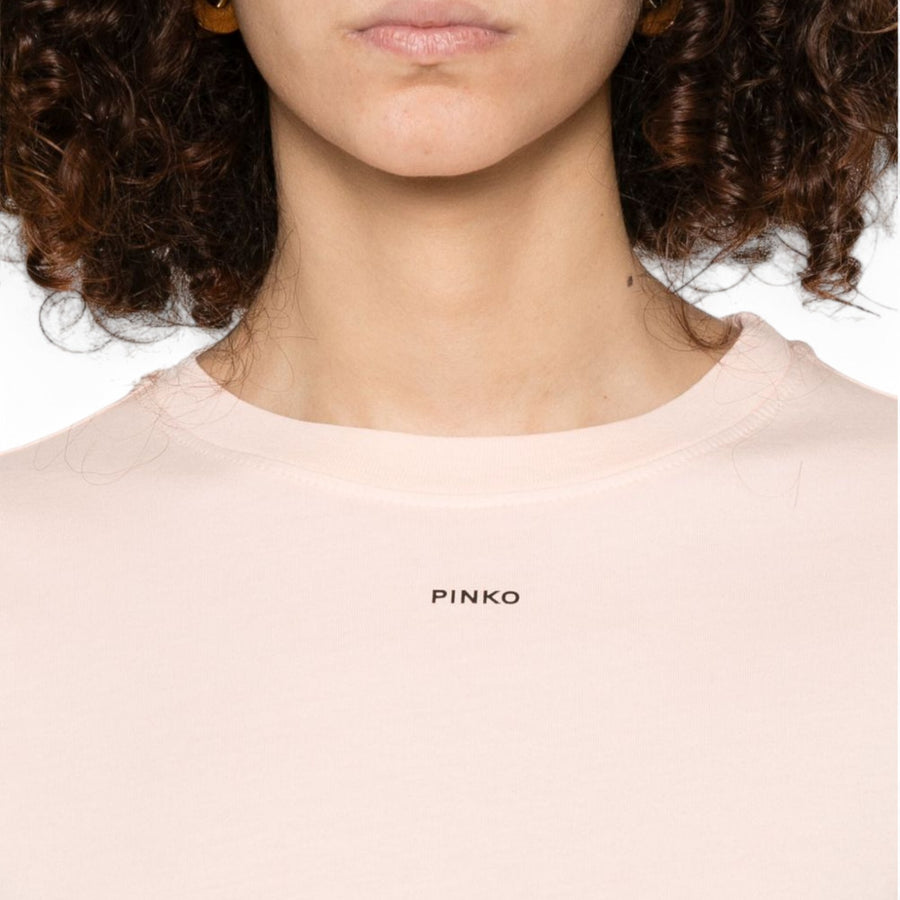 T-shirt donna mini logo PINKO