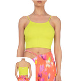 Top donna canotta glitch