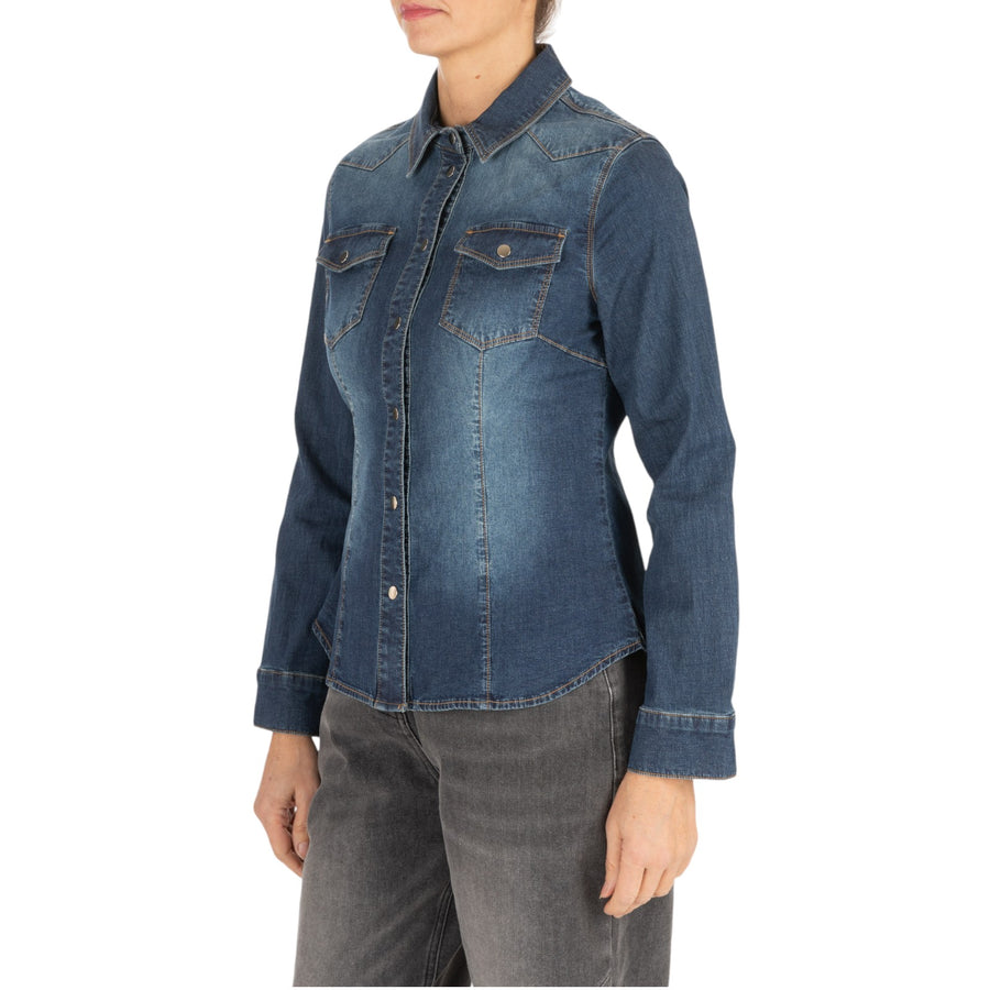 Camicia donna in denim