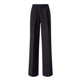 Pantaloni donna palazzo in misto lana stretch