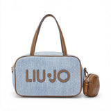 Borsa donna bowling media in denim