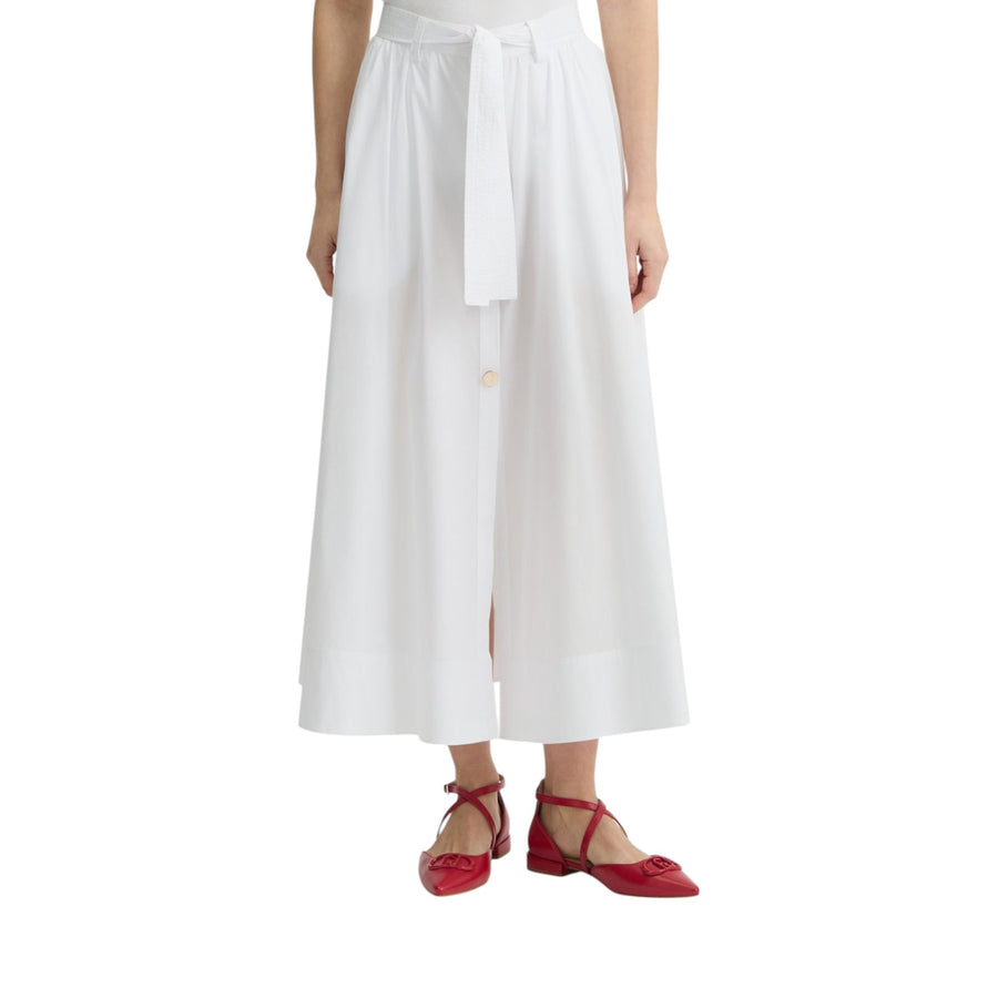 Gonna donna midi bianca