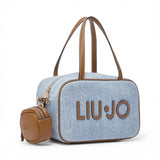 Borsa donna bowling media in denim