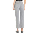 Jeans donna straight con strass