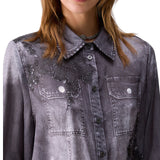 Camicia donna con stampa digitale