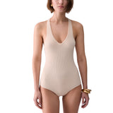 Body donna con inserto in pizzo