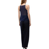 Top Donna fluido con piume
