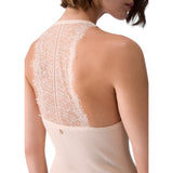 Body donna con inserto in pizzo