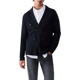 Cardigan uomo doppiopetto in lana