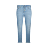 Jeans donna skinny con risvolto