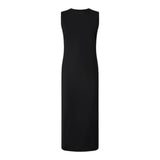 Abito donna midi aderente con stringhe