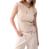 Top donna in maglia