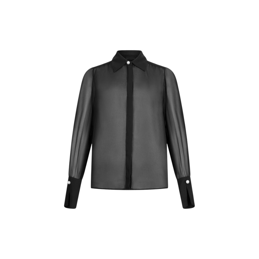 Camicia donna con perle