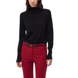 Maglia donna dolcevita in lana e cashmere