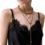 Abito donna midi in raso e pizzo